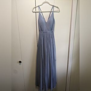 Azazie bridesmaids dress. Dusty blue. Size 2